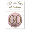 Picture of AGE 60 PINK FOIL BALLOON 18 INCH